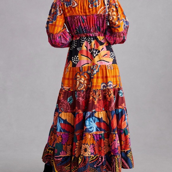 FARM Rio Button-Front Maxi Dress - Picture 2 of 9